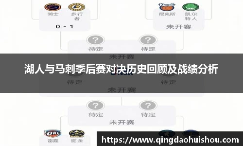 湖人与马刺季后赛对决历史回顾及战绩分析